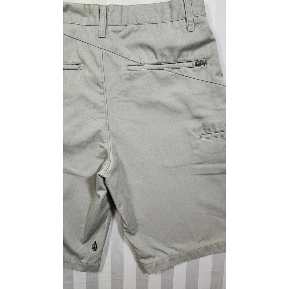 Lot 3 Y2K Volcom Stone Mens Shorts Skater Emo Pinstripe Khaki Size 28 & 30 0029 - Picture 6 of 11